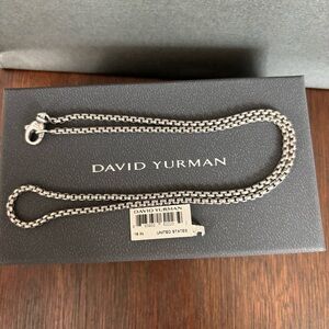 Silver 18” David Yurman Box Chain